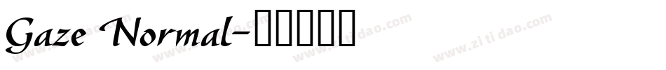 Gaze Normal字体转换